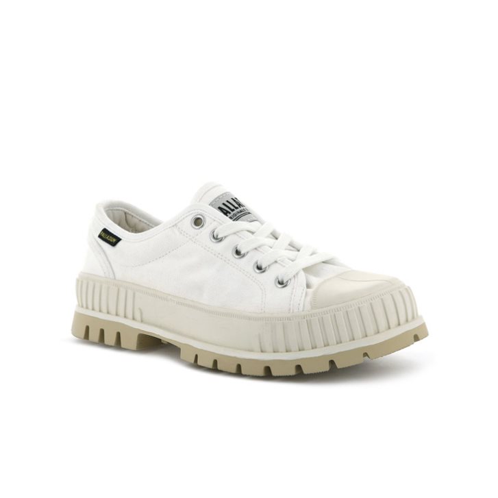 Palladium Pallashock OG Women's Oxfords Shoes White | UK H256-NIS